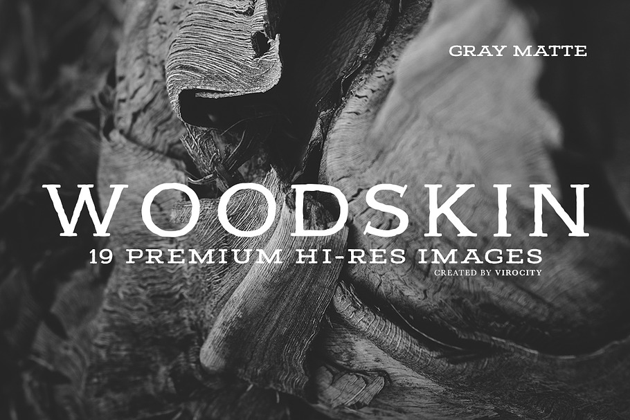 Woodskin v1 Gray Matte in Textures - product preview 8