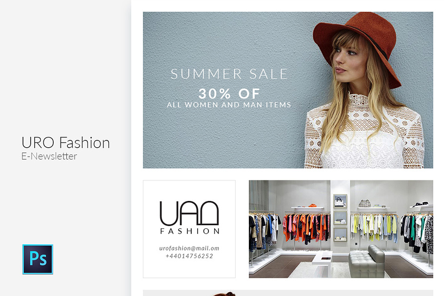 Uro Fashion Email Newsletter