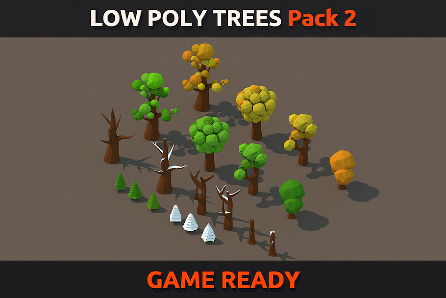 Low Poly Trees Pack 2