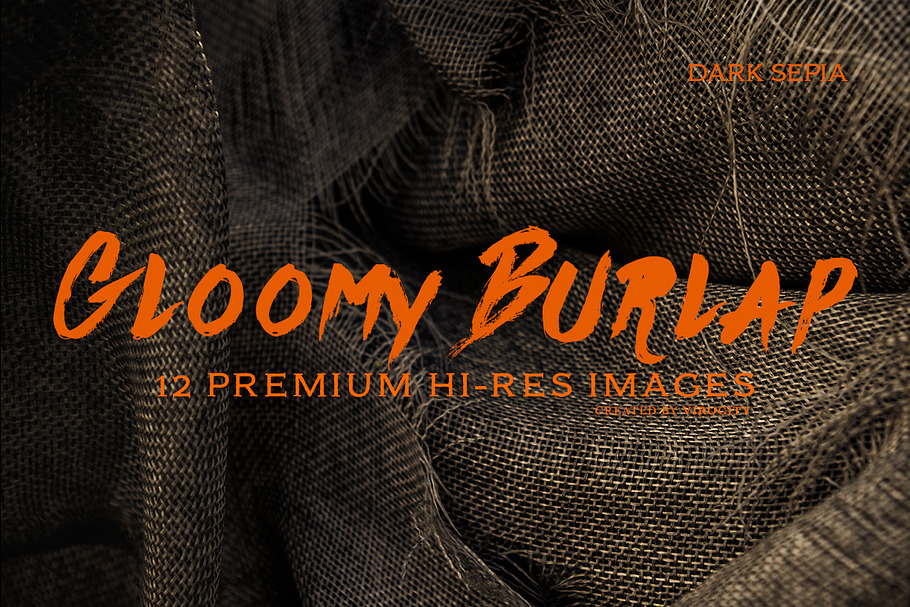 Gloomy Burlap v1 Dark Sepia in Textures - product preview 8
