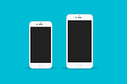 iPhone 6S and 6S Plus Flat Mockups