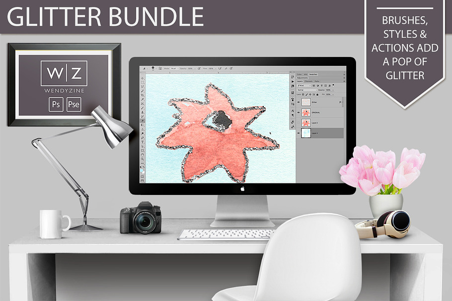 Glitter Bundle in Photoshop Brushes - product preview 8