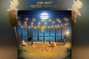 Luau Night Poster Template