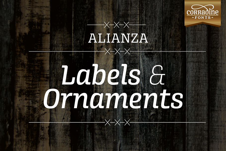 Alianza Labels & Ornaments in Symbol Fonts - product preview 8
