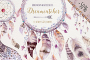 Watercolor dreamcathers II. Bohemian