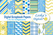 Sea Digital Paper Patterns