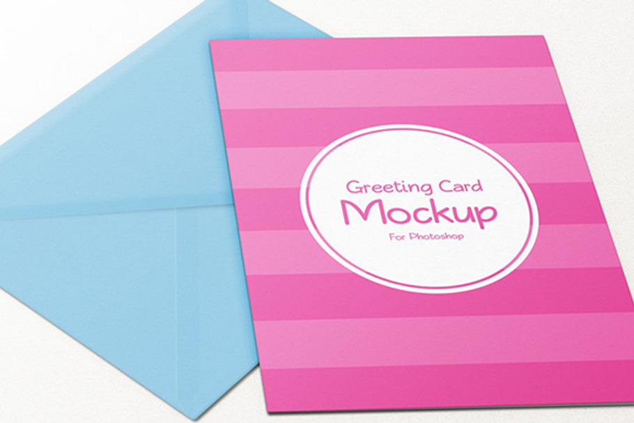 Greeting Card Mockup in Print Mockups - product preview 8