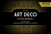 100 x Art Deco Gold Bundle