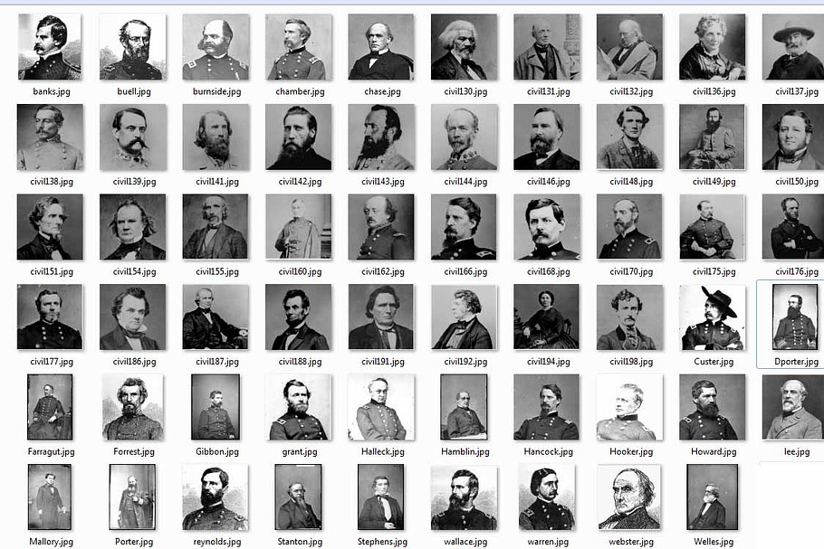 Civil War Leaders Collection in Graphics - product preview 8