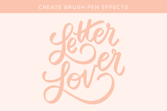 iPad lettering brush for Procreate in Photoshop Brushes - product preview 1