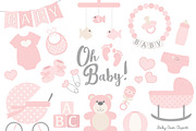 Soft Pink Baby Clipart
