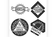 Vintage dental emblems