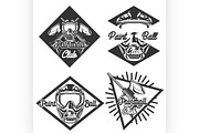 Vintage paintball emblems