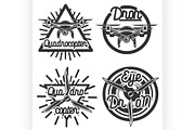 Vintage Quadrocopter emblems