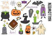 Halloween Doodle Clipart