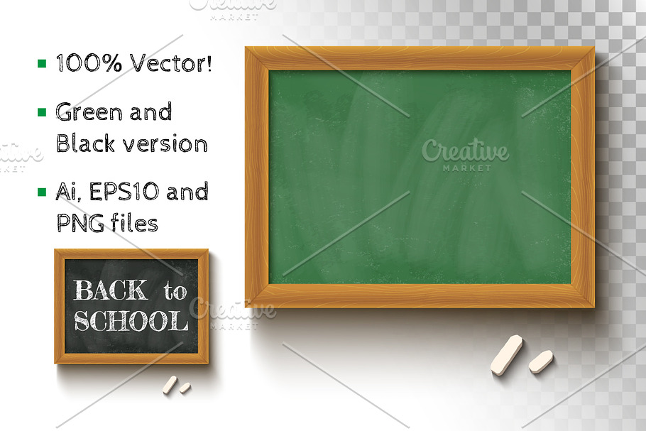 Chalkboard and chalks in Textures - product preview 8