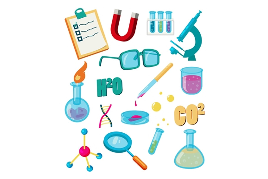Science icons set, cartoon style in Graphics - product preview 8