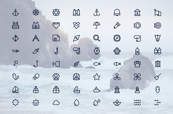 NAUTICAL ICONS in Graphics - product preview 1