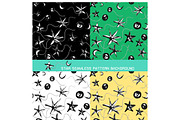 seamless pattern background of star
