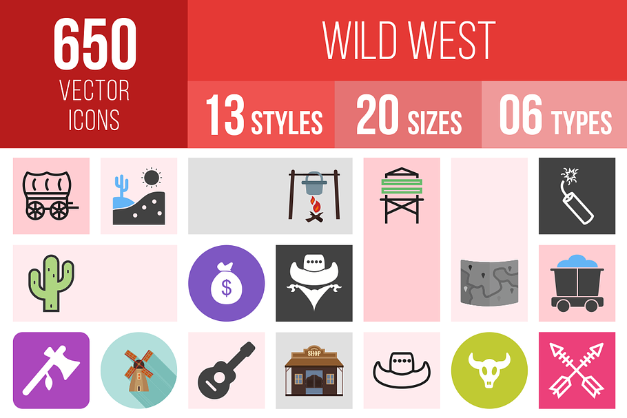 650 Wild West Icons