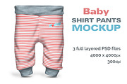 Baby Shirt Pants Mockup