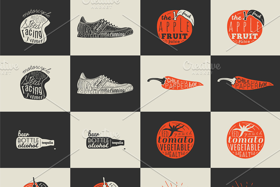 Trendy Retro Vintage Insignias in Illustrations - product preview 8