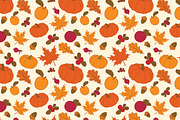 Vector Autumn set of patterns.