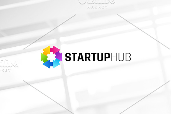 Startup hub Logo Template (1) in Logo Templates - product preview 1