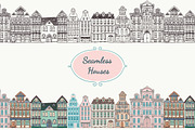 Seamless Old Styled Houses