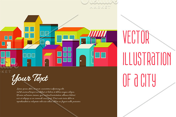 Vector Illustration Of A City in Illustrations - product preview 1