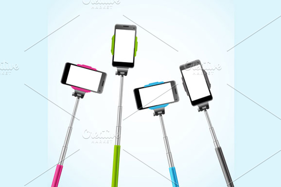 Monopods Template. Vector in Illustrations - product preview 8
