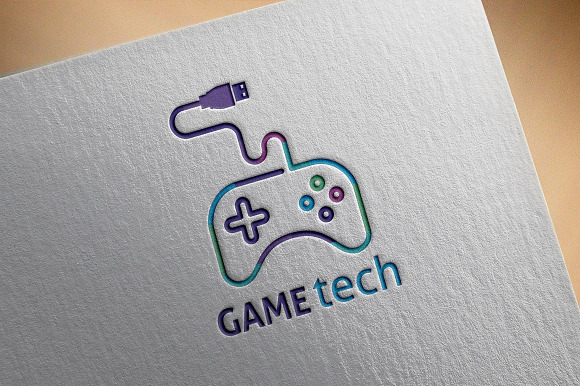 Game Tech Logo in Logo Templates - product preview 1