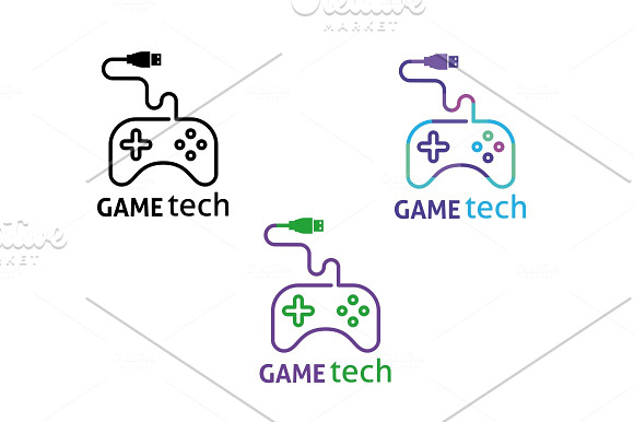 Game Tech Logo in Logo Templates - product preview 4