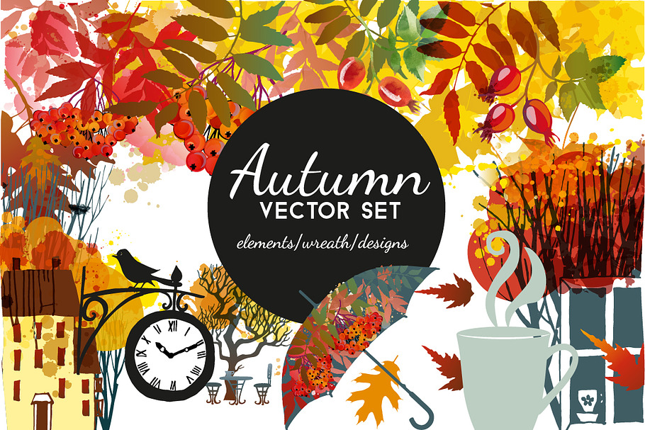 Autumn vector set