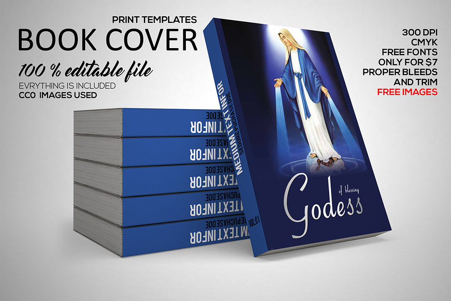 Holy Book Cover Print Template PSD in Stationery Templates - product preview 8