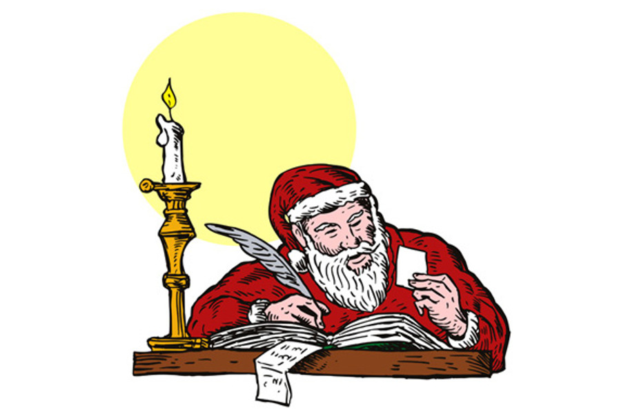 Santa Claus Writing