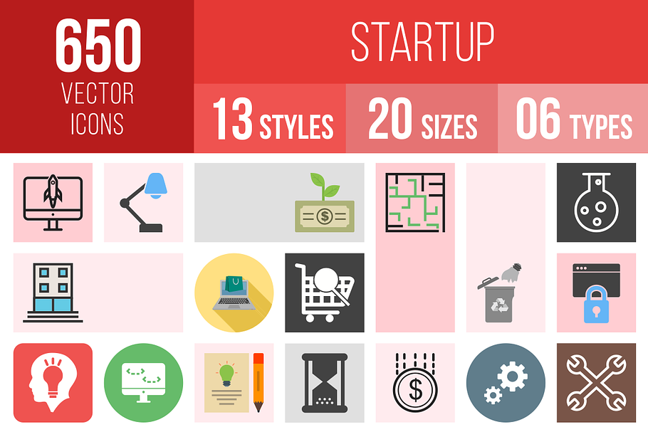 650 Startup Icons