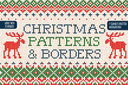 20 Christmas BORDERS & patterns. 