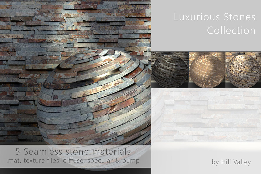 Luxurious seamless Stones  in Man-Made - product preview 8