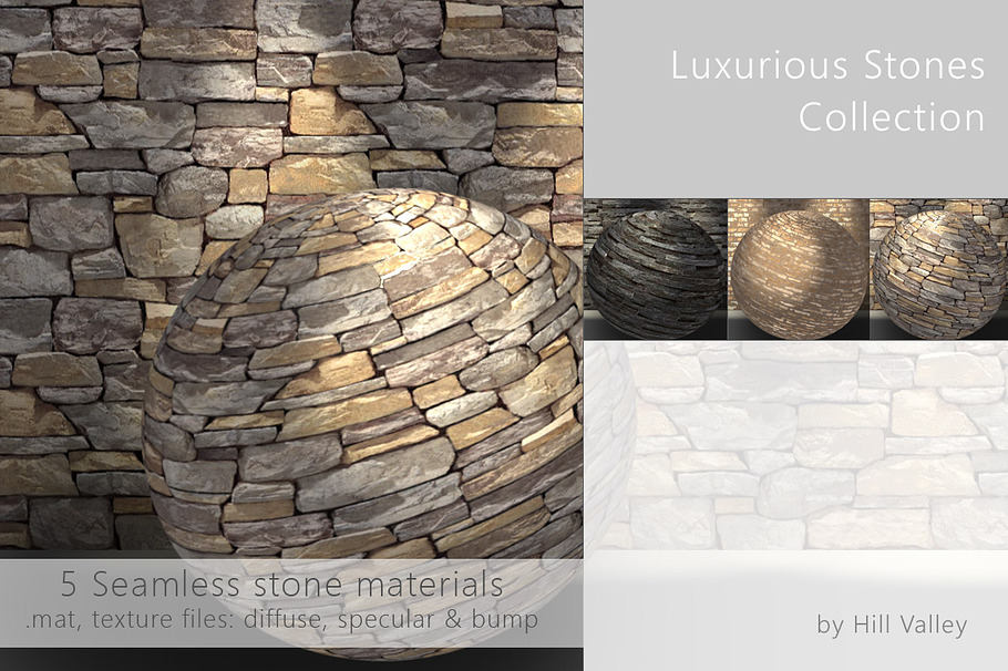 Luxurious seamless Stones  in Man-Made - product preview 1