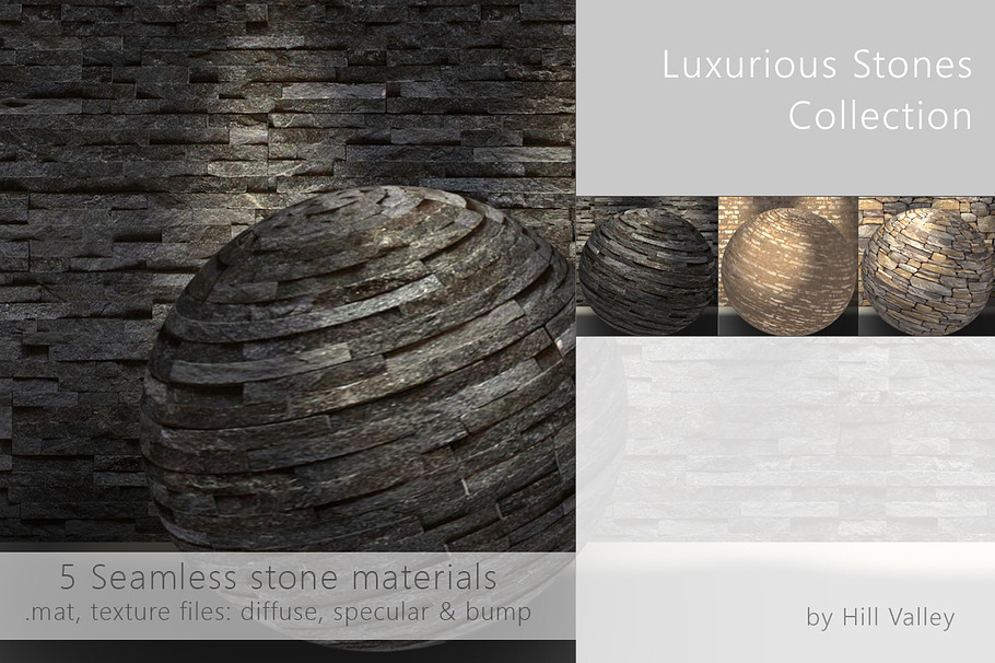Luxurious seamless Stones  in Man-Made - product preview 2
