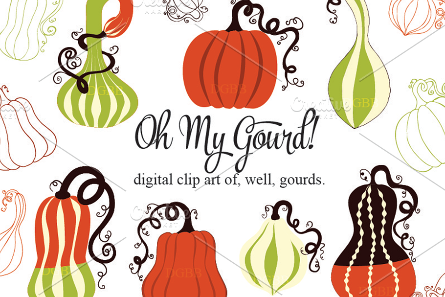 Oh My Gourd Graphics in Illustrations - product preview 8
