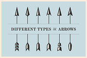 Set of vintage arrows