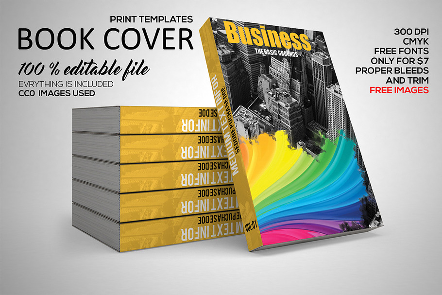 Business Book Cover Print Template