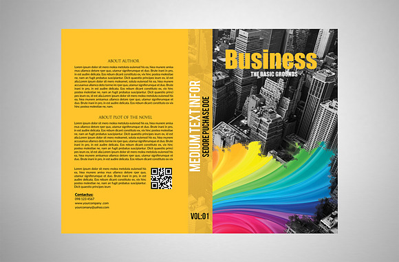Business Book Cover Print Template in Stationery Templates - product preview 3
