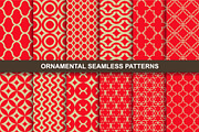 Luxury ornamental seamless patterns.