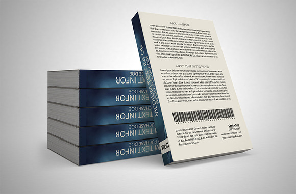 Unique Book Cover Print Template in Stationery Templates - product preview 1