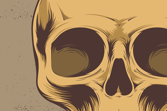 Skull Vector Illustration in Illustrations - product preview 2