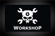 Workshop Skull Logo Template