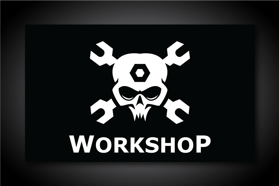 Workshop Skull Logo Template